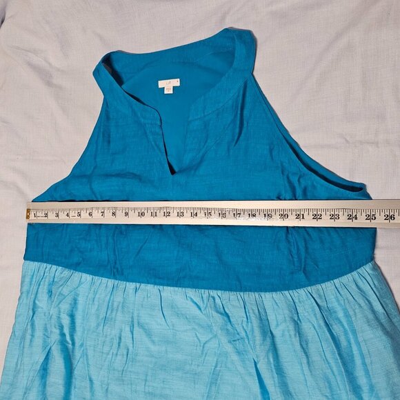 J. Jill Color Block Maxi Sun Dress Women Size 3X Sleeveless - Picture 12 of 15